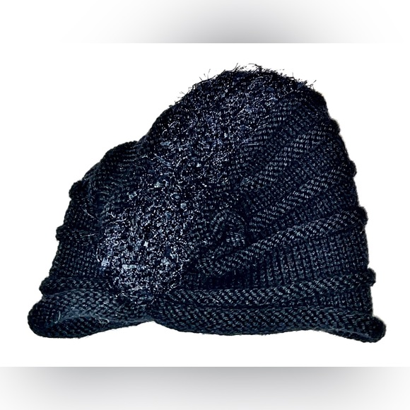 ⭐️ CUSTOM HANDMADE HAT ⭐️UNIQUE ONE OF A KIND ⭐️STUNNING AVANT-GARDE BLACK HAT main image 9